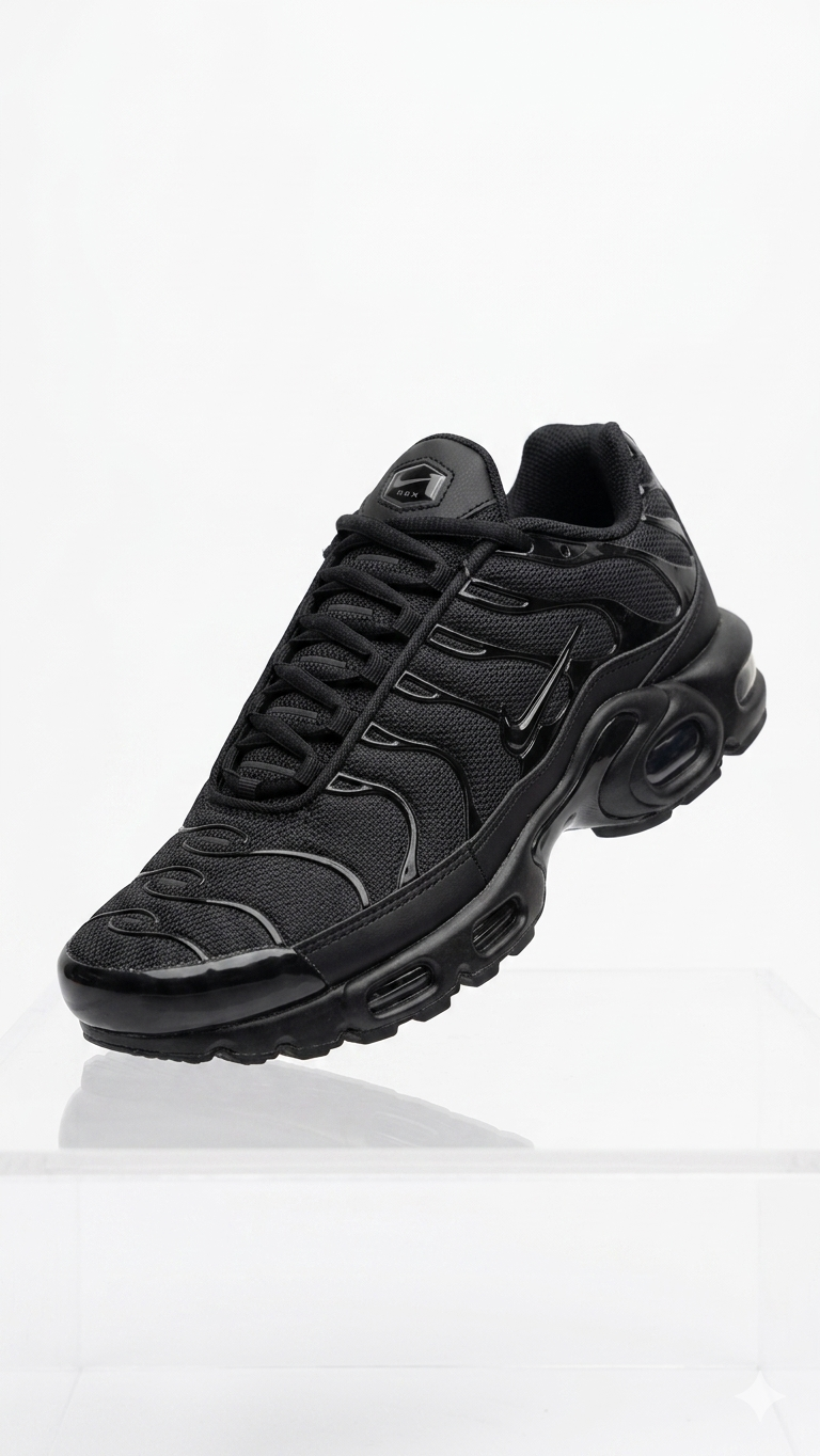 Tenis Urbanas TN Air Negras Total - Estilo Premium