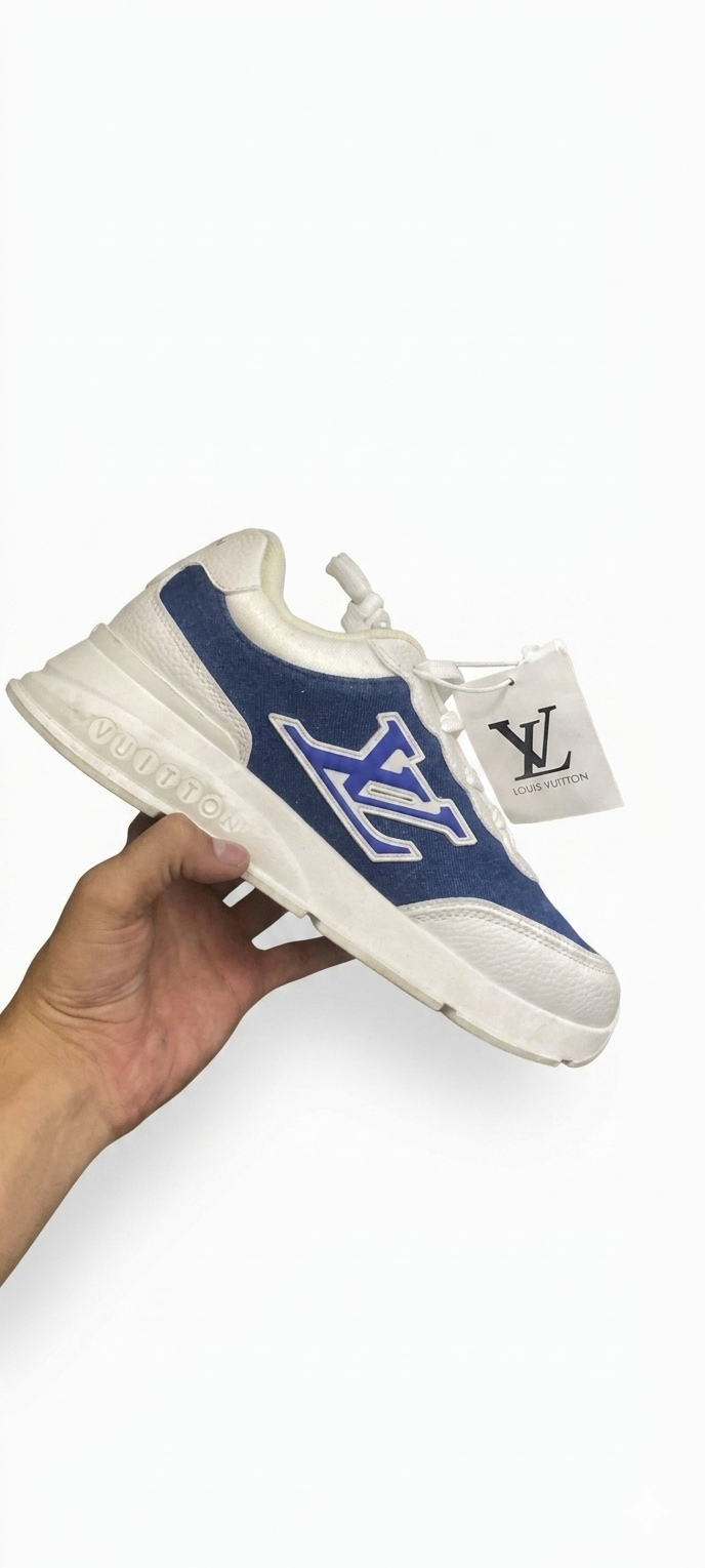 Tenis Urbanas LV Luxe Edition - Estilo Denim Blue