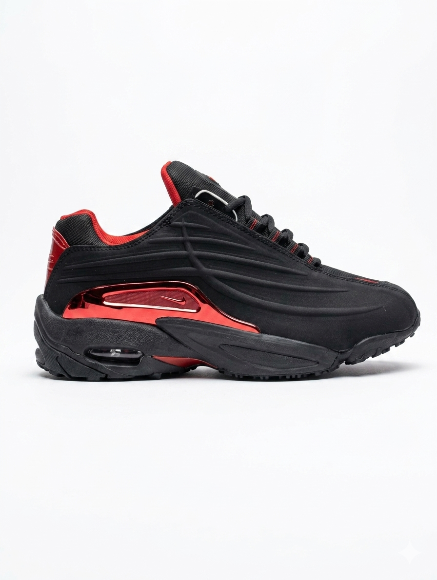 Tenis Deportivas Tech Negras con Rojo