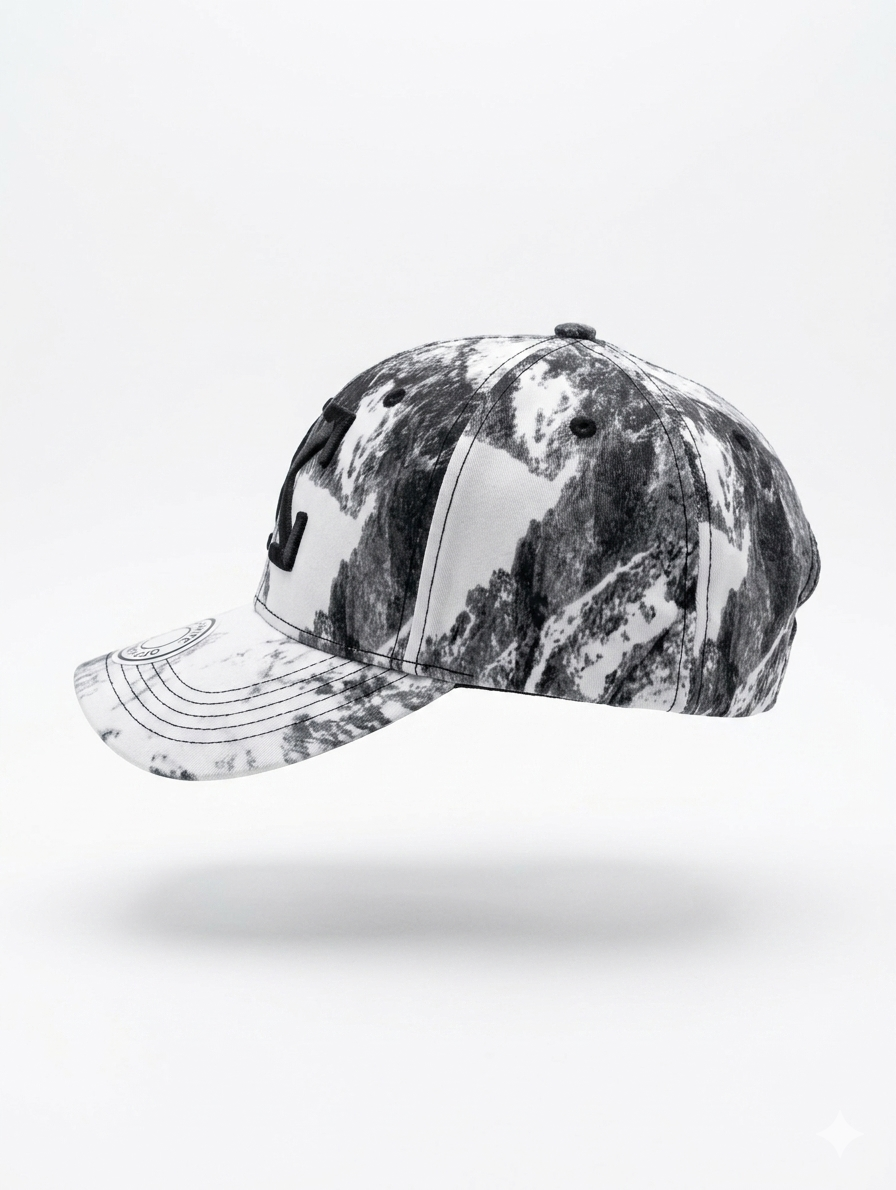 Gorra Urbana Negra y Blanca - Edición Premium