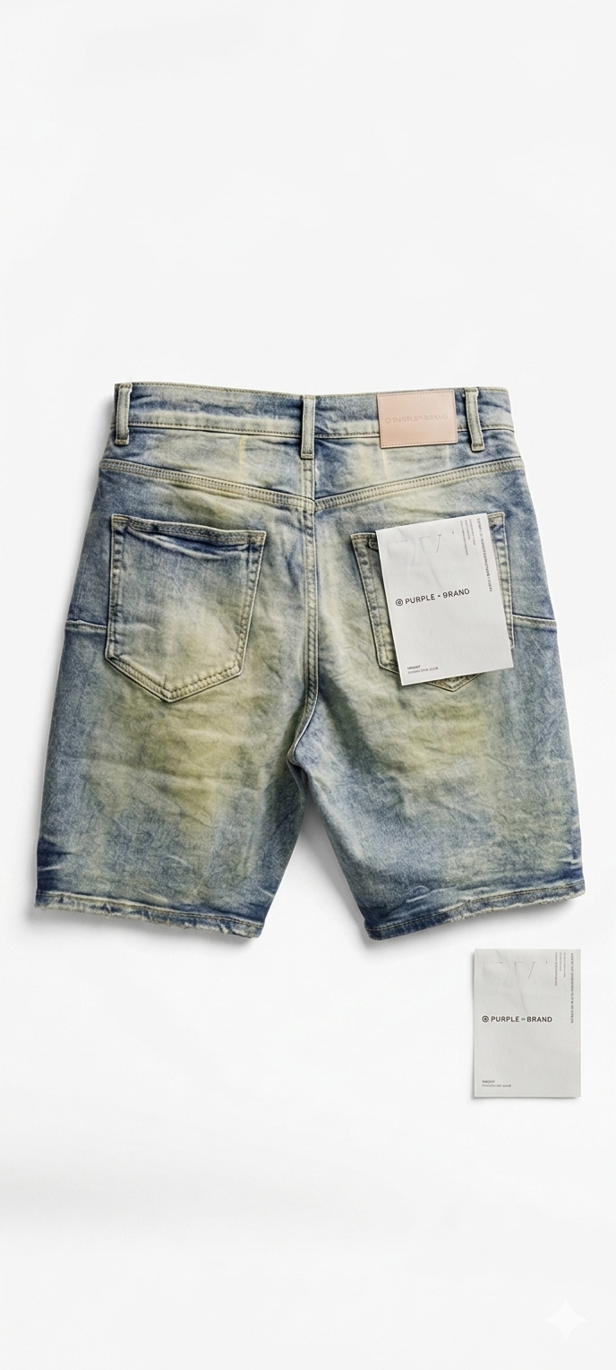Shorts Urbanos Premium Purple Brand - Estilo Sunset Ripped