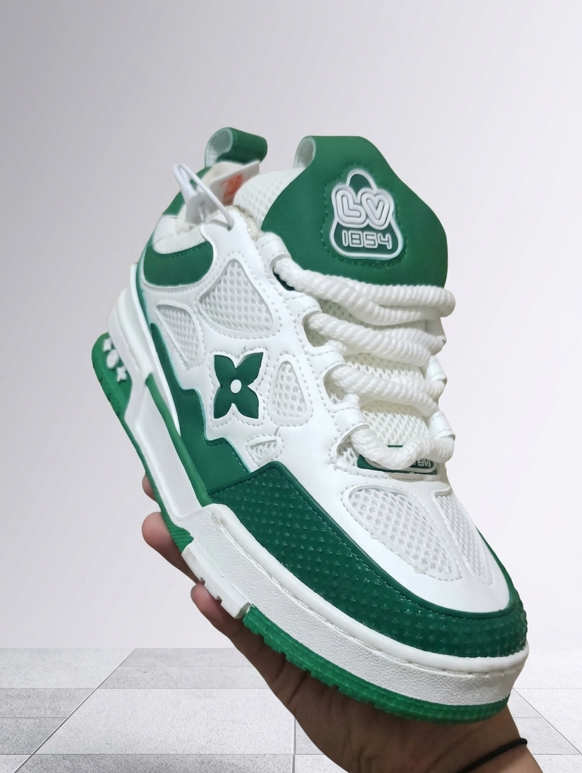 Tenis Urbanas LV Verdes -Calidad Premium